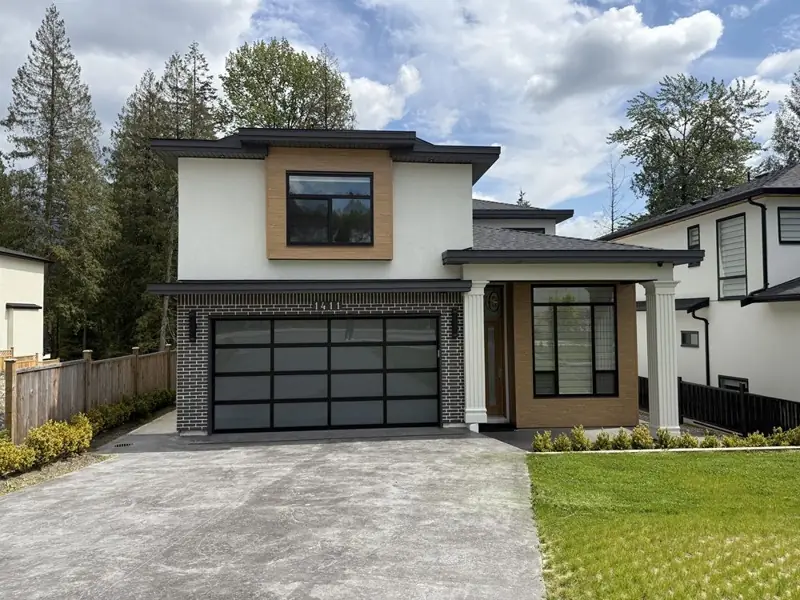 BC home with wood-framed window