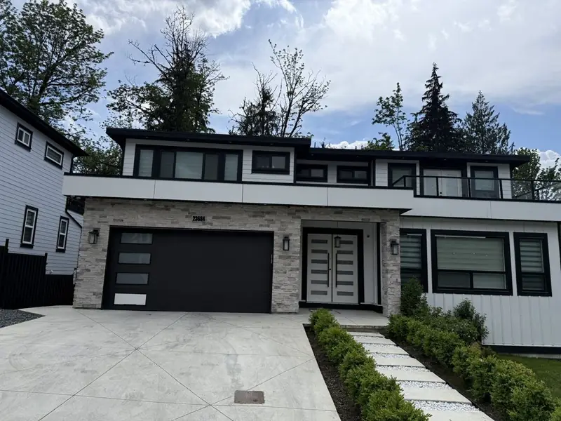 Wide BC home with stone base